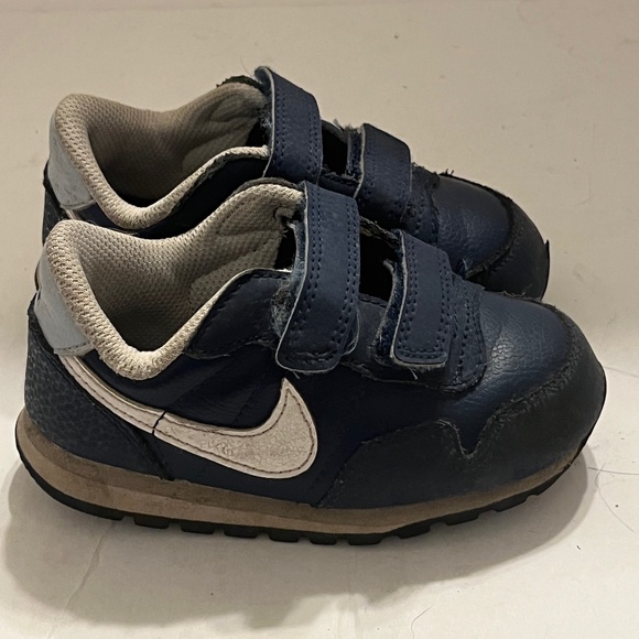 NIKE | Boys Toddler Running Shoes Blue White Size 7 - Picture 1 of 7
